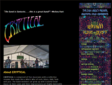 Tablet Screenshot of crypticalband.com